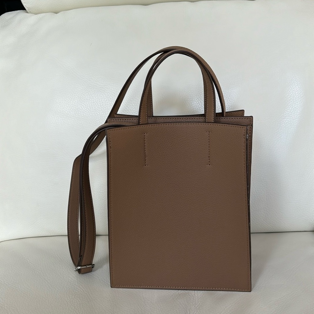 Uniqlo Brown Bucket Bag with a detachable strap